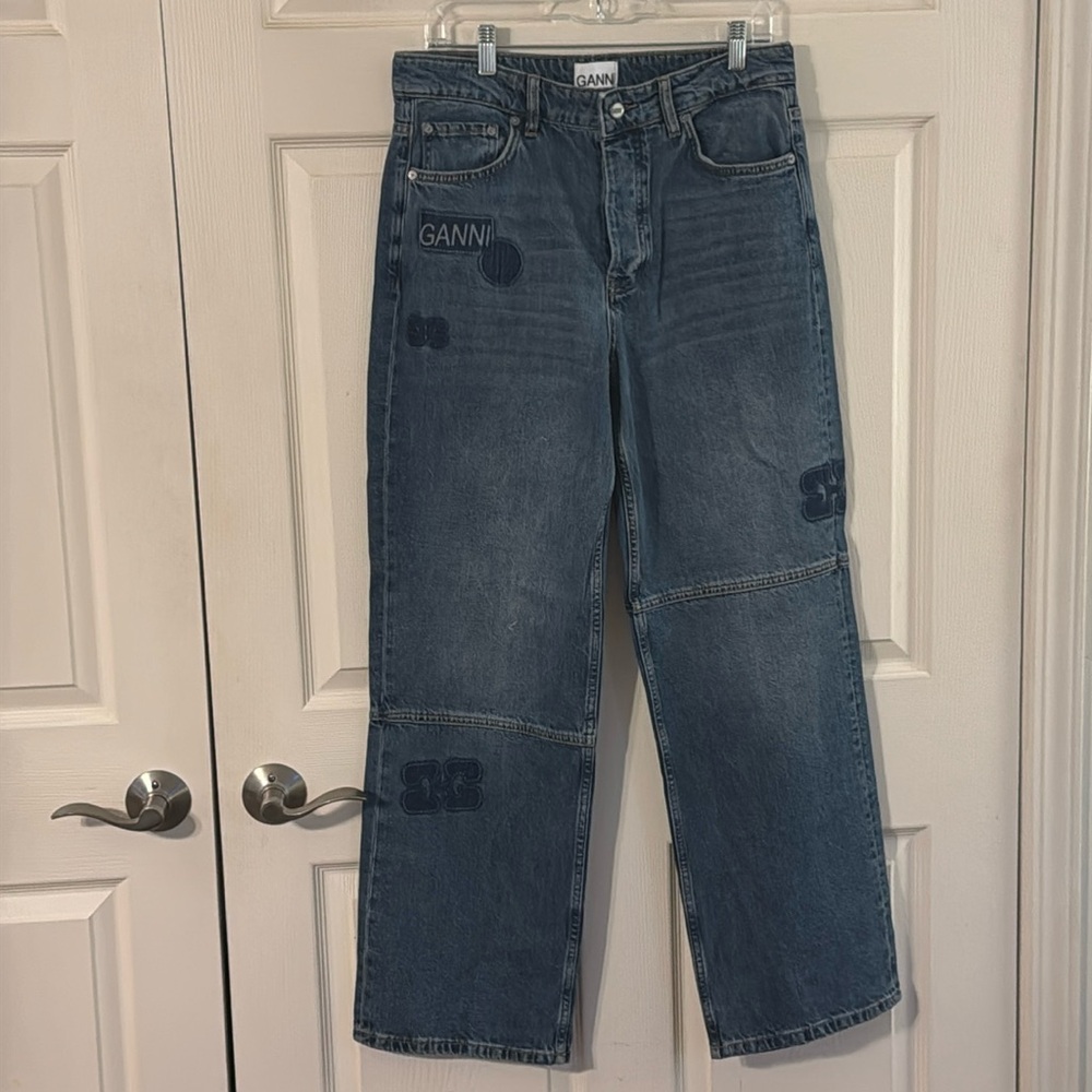 Ganni patchwork jeans